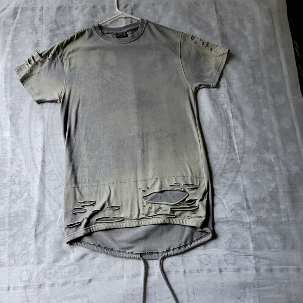 Trashed short sleeve shirt
